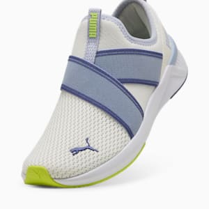 SOFTRIDE Harli Slip-On Running Shoes Women, Warm White-Cool Weather-Blue Crystal, extralarge