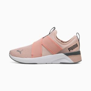 SOFTRIDE Harli Slip-On Running Shoes Women, Rose Quartz-Cool Dark Gray-PUMA White, extralarge