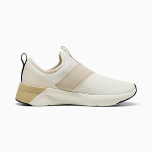 Tenis mujer running SOFTRIDE Harli Slip-On, Warm White-Toasted Almond-PUMA Black, extralarge