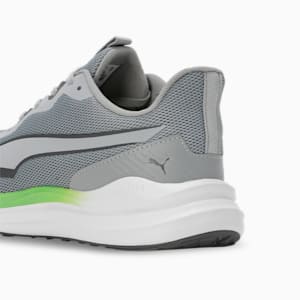 PUMA Exotine 4.0 Men's Running Shoes, Cool Mid Gray-Cool Dark Gray-Spring Fern, extralarge-IND