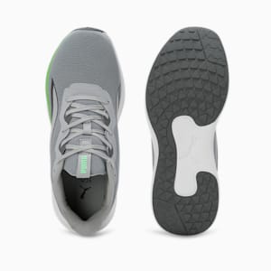 PUMA Exotine 4.0 Men's Running Shoes, Cool Mid Gray-Cool Dark Gray-Spring Fern, extralarge-IND