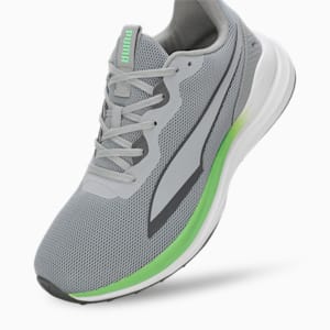 PUMA Exotine 4.0 Men's Running Shoes, Cool Mid Gray-Cool Dark Gray-Spring Fern, extralarge-IND