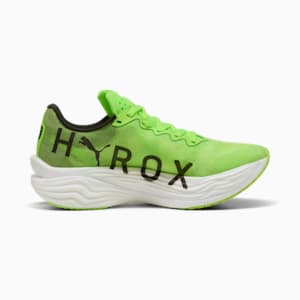 ウィメンズ PUMA x HYROX ディヴィエイト ニトロ エリート 3 ランニングシューズ, PUMA White-Green Glare, extralarge-JPN