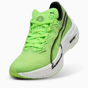 ウィメンズ PUMA x HYROX ディヴィエイト ニトロ エリート 3 ランニングシューズ, PUMA White-Green Glare, extralarge-JPN