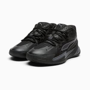 Dagger Big Kids' Basketball Shoes, PUMA Black-Galactic Gray, extralarge