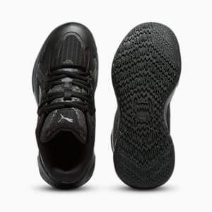 Tenis de básquetbol Dagger para niños grandes, PUMA Black-Galactic Gray, extralarge
