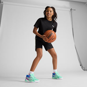 Chaussures de basketball Dagger Enfant et adolescent, Green Glimmer-Pure Magenta, extralarge