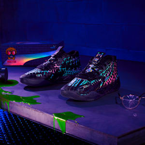 Tenis PUMA HOOPS x TORTUGAS NINJA MB.01 Baxter, PUMA Black-PUMA Red, extralarge