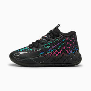 Tenis PUMA HOOPS x TORTUGAS NINJA MB.01 Baxter, PUMA Black-PUMA Red, extralarge