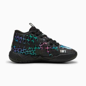 Tenis PUMA HOOPS x TORTUGAS NINJA MB.01 Baxter, PUMA Black-PUMA Red, extralarge
