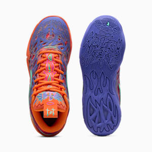 Chaussures de basketball PUMA x LAMELO BALL MB.04 Creativity Pack Homme, Dark Amethyst-Orange Glow-Poison Pink-Electric Peppermint, extralarge