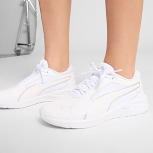 Chaussures de course Prowl Ella Lite Femme, PUMA White-Feather Gray-PUMA Silver, extralarge