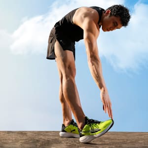 Galaxis Pro Men's Performance Boost Running Shoes, Lime Sheen-PUMA Black-PUMA White, extralarge-IND