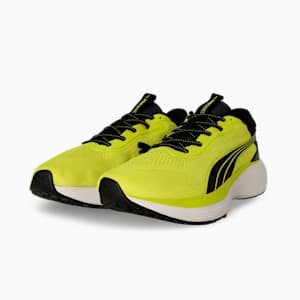 Galaxis Pro Men's Performance Boost Running Shoes, Lime Sheen-PUMA Black-PUMA White, extralarge-IND
