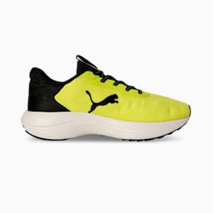Galaxis Pro Men's Performance Boost Running Shoes, Lime Sheen-PUMA Black-PUMA White, extralarge-IND