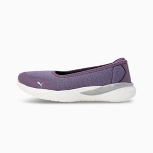 Softride Women's Slip-On Ballerinas, Purple Charcoal-PUMA White-PUMA Silver, extralarge-IND