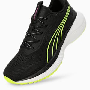 Galaxis Pro Women's Performance Boost Running Shoes, PUMA Black-Yellow Alert-Pure Magenta, extralarge-IND
