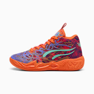 Tenis de básquet MB.04 Creativity Pack juvenil, Dark Amethyst-Orange Glow-Poison Pink-Electric Peppermint, extralarge