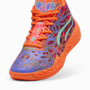 Tenis de básquet MB.04 Creativity Pack juvenil, Dark Amethyst-Orange Glow-Poison Pink-Electric Peppermint, extralarge