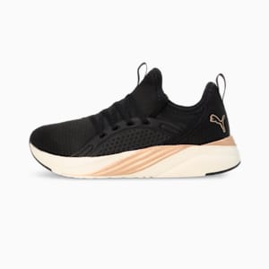 Softride Sophia 2 Res Women's Running Shoes, PUMA Black-PUMA Gold-Warm White, extralarge-IND