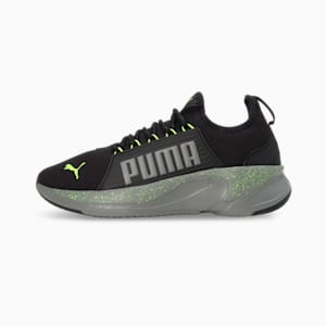 Softride Premier Slip On Men's Running Shoes, CASTLEROCK-Puma Black-Lime Squeeze, extralarge-IND
