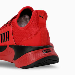Softride Premier Res Youth Slip-On Running Shoes, Puma Black-High Risk Red, extralarge-IND