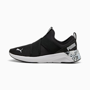 Softride Harli Slip M On Sneakers Women, PUMA Black-Haute Tropic-PUMA White, extralarge