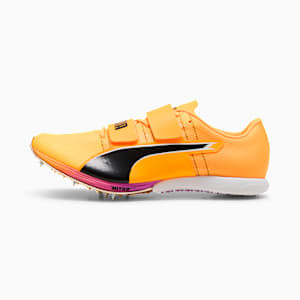 evoSPEED Triple Jump Nitro E Unisex, Sun Stream-Pure Magenta-PUMA Black, extralarge