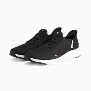 ユニセックス ソフトライド フレックスレース イーズイン ALT ワイド ランニングシューズ, PUMA Black-PUMA White, extralarge-JPN