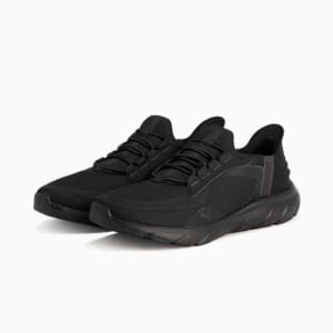 ユニセックス ソフトライド フレックスレース イーズイン ALT ワイド ランニングシューズ, PUMA Black-Flat Dark Gray, extralarge-JPN