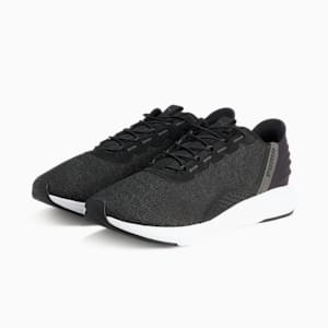 ユニセックス ソフトライド クルーズ イーズイン ランニングシューズ, PUMA Black-Flat Dark Gray-Shadow Gray, extralarge-JPN