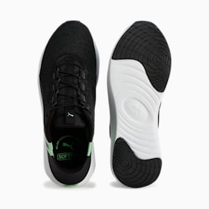 ユニセックス ソフトライド クルーズ イーズイン ランニングシューズ, PUMA Black-Flat Dark Gray-Spring Fern, extralarge-JPN