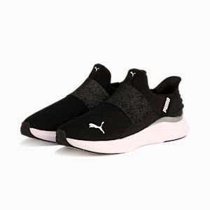 ウィメンズ ソフトライド ハーモニー イーズイン GL ランニングシューズ, PUMA Black-PUMA White, extralarge-JPN