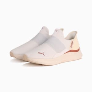 ウィメンズ ソフトライド ハーモニー イーズイン GL ランニングシューズ, PUMA White-Rose Gold, extralarge-JPN