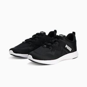 ユニセックス ソフトライド バイタル MU ランニングシューズ, PUMA Black-PUMA Silver, extralarge-JPN
