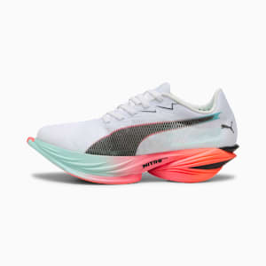 Tenis de running para mujer FAST-R NITRO™ Elite 3, PUMA White-Glowing Red-Mint Melt, extralarge
