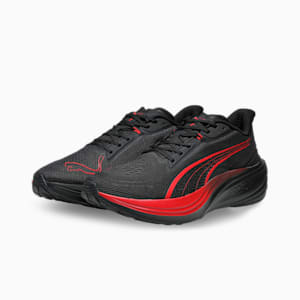 Darter Pro Fade Running Shoes, PUMA Black-For All Time Red, extralarge-IND