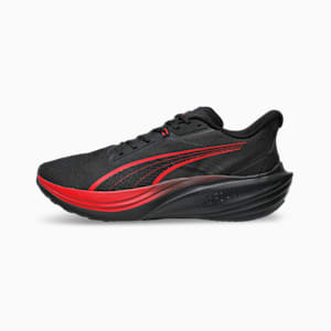 Darter Pro Fade Running Shoes, PUMA Black-For All Time Red, extralarge-IND