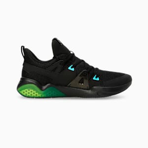 Cell Fraction Fade Men's Running Shoes, Puma Black-Scuba Blue-Yellow Alert, extralarge-IND
