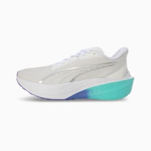 Darter Pro Fade Womens Extreme Lightweight Running Shoes, PUMA White-Electric Peppermint, extralarge-IND