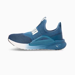 Kids Softride Enzo Evo Slip-On Shoes, Blue Horizon-PUMA White-PUMA Black, extralarge-IND