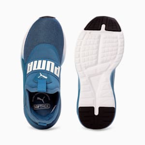 Kids Softride Enzo Evo Slip-On Shoes, Blue Horizon-PUMA White-PUMA Black, extralarge-IND