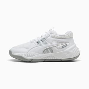 Uproar Basketball Shoes Youth, PUMA White-Cool Mid Gray, extralarge