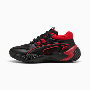 Tenis juvenil de basquetbol Uproar, PUMA Black-For All Time Red, extralarge