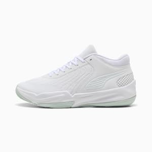 Court Pro 2 Basketball Shoes Unisex, PUMA White-Peaceful Blue, extralarge-GBR