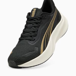 Pounce Lite Women's Running Shoes, PUMA Gold-PUMA Black, extralarge