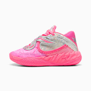 MB.05 World Tour Basketball Shoes Youth, Sun Struck-Pure Magenta, extralarge