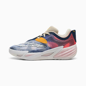 All-Pro NITRO™ 2 Hooptopia Men's Basketball Shoes, Persian Blue-Glowing Red, extralarge