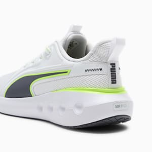 Softride Carson Lace Speck Men's Sneakers, PUMA White-Galactic Gray-Yellow Alert, extralarge