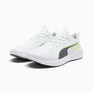 Softride Carson Lace Speck Men's Sneakers, PUMA White-Galactic Gray-Yellow Alert, extralarge